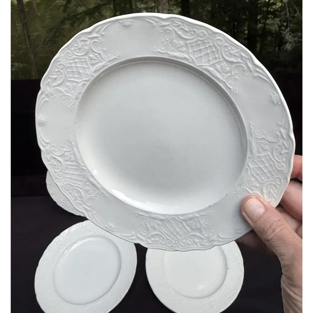5 Johnson Brothers Richmond White Bread & Butter Salad Plates 8”